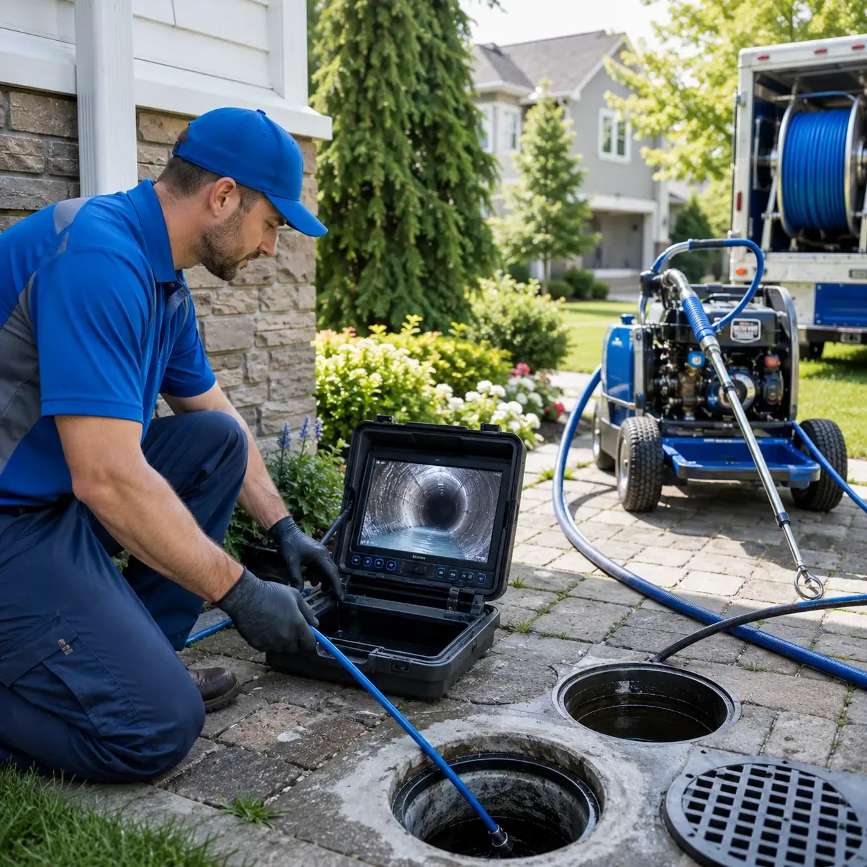 Outdoor drain cleaning professionals serving Crescent City, IL