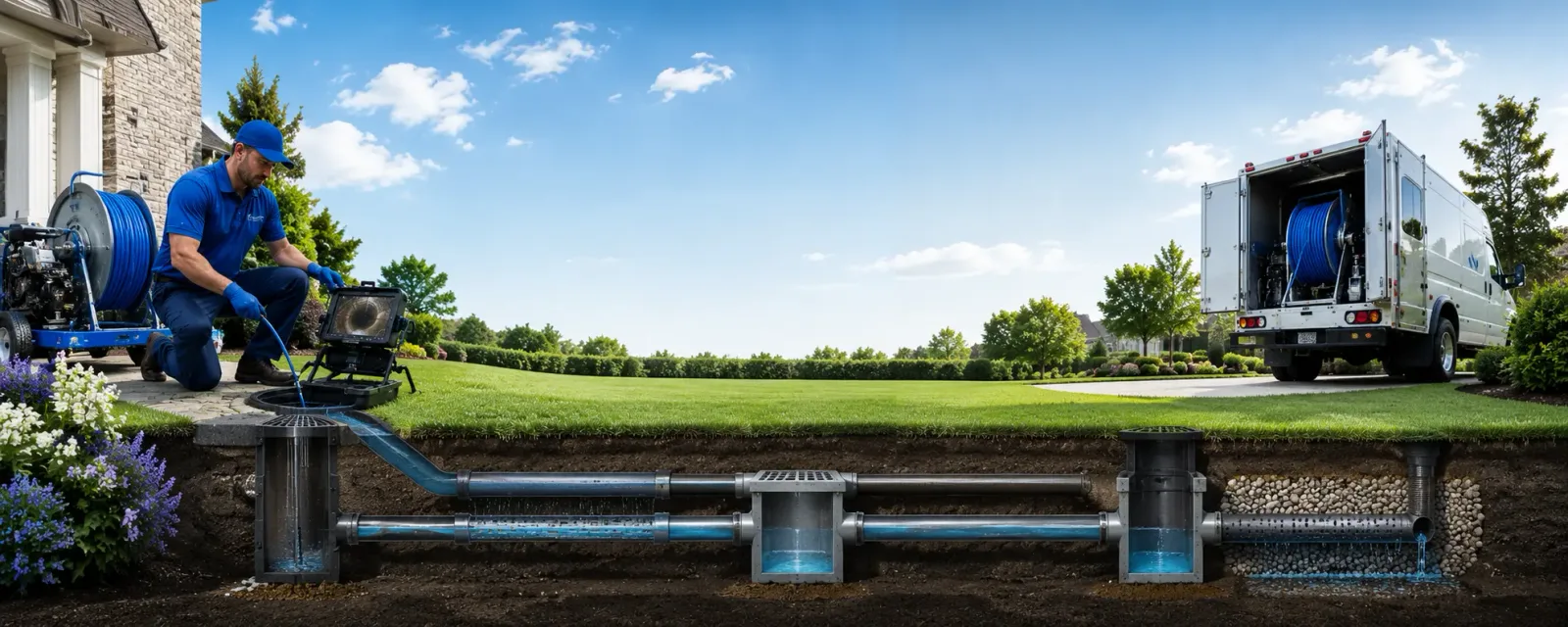 Outdoor drain cleaning information for Crescent City, IL